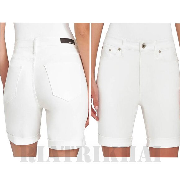 DKNY Women's Denim‎ Bermuda Short  Color: White - Picture 1 of 6